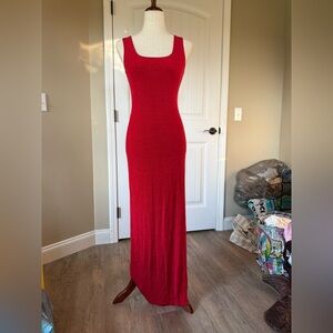 Chesley Red Maxi Dress